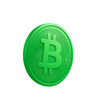 Cartão flutuante exibindo informações analíticas sobre o mercado de criptomoedas